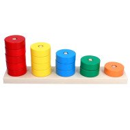 Пірамідка – сортер “Рахівничка”, ТМ Komarovtoys 