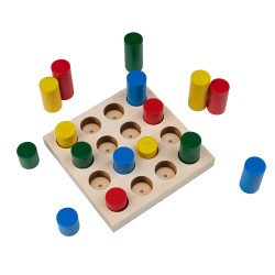 Гра-сортер “Кольорові циліндри”, ТМ Komarovtoys