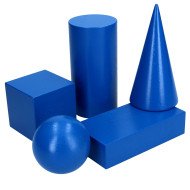 Набір геометричних тіл 60 мм (демонстраційний), ТМ Komarovtoys Набір геометричних тіл 60 мм (демонстраційний), ТМ Komarovtoys