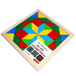 Мозаїка “Геометріка” 2 фігури,  ТМ Komarovtoys Мозаїка “Геометріка” 2 фігури,  ТМ Komarovtoys