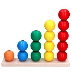 Пірамідка – сортер “Рахівничка Максі”, ТМ КомаровТойс Пірамідка – сортер “Рахівничка Максі”, ТМ КомаровТойс