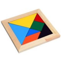 Мозаїка "Танграм" (в дерев. Основі) з інстр.16х16 см. ТМ Komarovtoys Мозаїка "Танграм" (в дерев. Основі) з інстр.16х16 см. ТМ Komarovtoys
