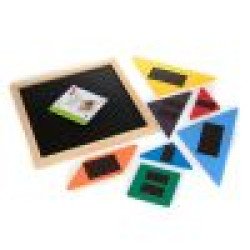Мозаїка “Танграм” 7 елементів. Демонстраційна, магнітна (для вчителя) 30х30см,  ТМ Komarovtoys Мозаїка “Танграм” 7 елементів. Демонстраційна, магнітна (для вчителя) 30х30см,  ТМ Komarovtoys