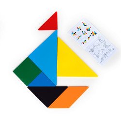 Мозаїка "Танграм" (в дерев. Основі) з інстр.16х16 см. ТМ Komarovtoys Мозаїка "Танграм" (в дерев. Основі) з інстр.16х16 см. ТМ Komarovtoys