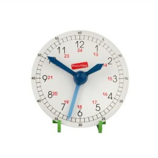 Годинник навчальний дерев’яний (макет) 18х18см, ТМ Komarovtoys 