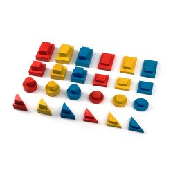 Набір Логічні блоки Дьєнеша (картонна коробка) 48деталей, ТМ Komarovtoys Набір Логічні блоки Дьєнеша (картонна коробка) 48деталей, ТМ Komarovtoys