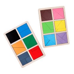 Методика Нікітіних “Склади квадрат” 1 рівень складності.,ТМ Komarovtoys Методика Нікітіних “Склади квадрат” 1 рівень складності.,ТМ Komarovtoys