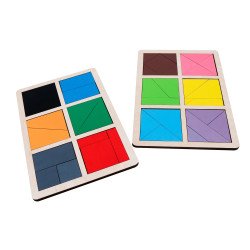 Методика Нікітіних “Склади квадрат” 1 рівень складності.,ТМ Komarovtoys Методика Нікітіних “Склади квадрат” 1 рівень складності.,ТМ Komarovtoys