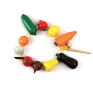 Шнуровка “Фрукти та овочі”,  ТМ Komarovtoys  Шнуровка “Фрукти та овочі”,  ТМ Komarovtoys