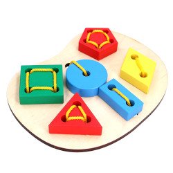 Шнуровка “Геометрична”, ТМ Komarovtoys Шнуровка “Геометрична”, ТМ Komarovtoys