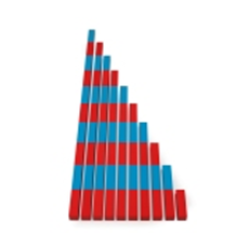 Матеріали М. Монтессорі "Математичні  штанги", ТМ Komarovtoys Матеріали М. Монтессорі "Математичні  штанги", ТМ Komarovtoys