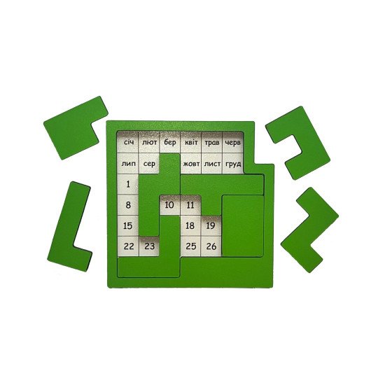 Гра “Пентаміно – календар”, ТМ Komarovtoys Гра “Пентаміно – календар”, ТМ Komarovtoys