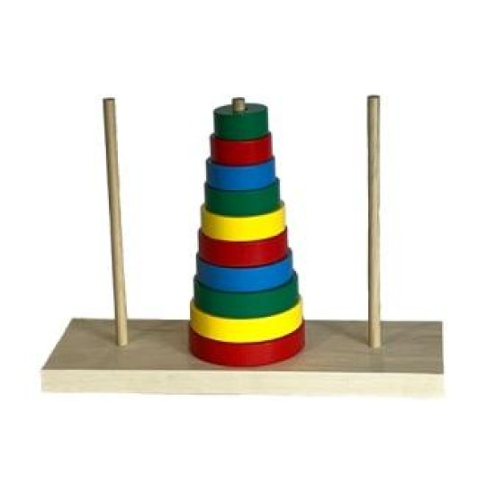 Гра “Ханойська вежа”, ТМ Komarovtoys Гра “Ханойська вежа”, ТМ Komarovtoys