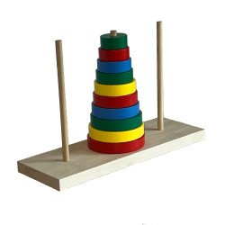 Гра “Ханойська вежа”, ТМ Komarovtoys Гра “Ханойська вежа”, ТМ Komarovtoys