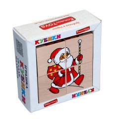 Кубики. Склади малюнок “Новий рік”. ТМ Komarovtoys Кубики. Склади малюнок “Новий рік”. ТМ Komarovtoys