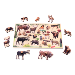 Рамка–вкладка “Мешканці лісу”, ТМ Komarovtoys