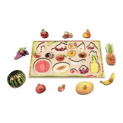 Рамка–вкладка “Фрукти, ягоди””, ТМ Komarovtoys