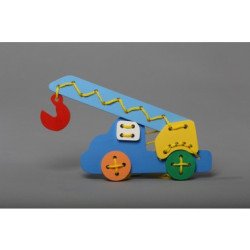 Шнуровка “Автокран”, ТМ Komarovtoys  Шнуровка “Автокран”, ТМ Komarovtoys