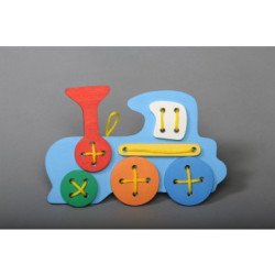 Шнуровка “Паровоз”, ТМ Komarovtoys  Шнуровка “Паровоз”, ТМ Komarovtoys