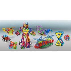 Магнітний конструктор Plastic box, 118 дет.,  МАГНІКОН Магнітний конструктор Plastic box, 118 дет.,  МАГНІКОН