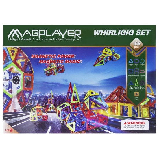 MagPlayer Конструктор магнітний 166 од.