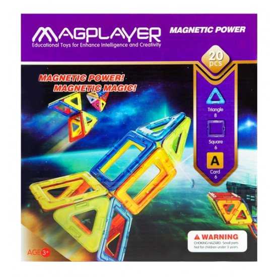 MagPlayer Конструктор магнітний 20 од.