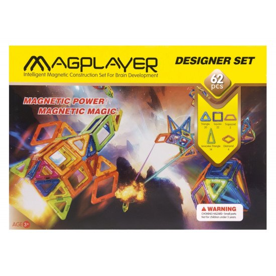 MagPlayer Конструктор магнітний 62 од.