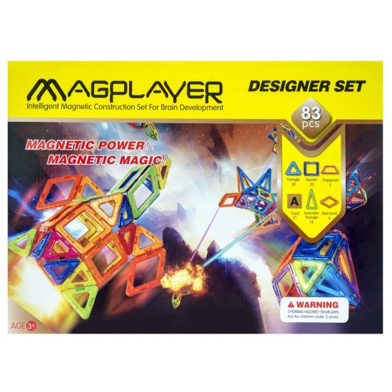 MagPlayer Конструктор магнітний 83 од.