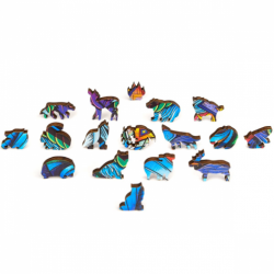 Пазл з Дерева «Величний Вовк»