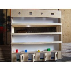 Модуль настенный с объемными телами и зеркалами