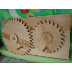 Модуль шестерня (зубчасті колеса) настінний. Монтессорі матеріал