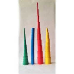 Кольорові циліндри (в 4-х коробках) Кольорові циліндри (в 4-х коробках)