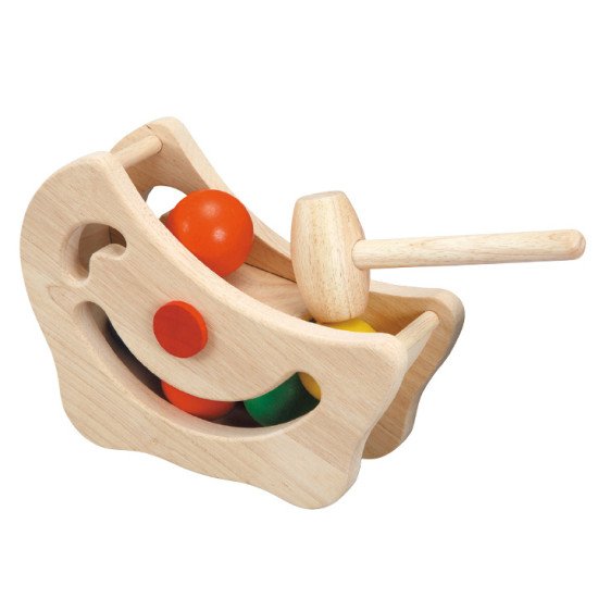 Деревянная игрушка-стучалка Горка с шарами, TM Plan Toys