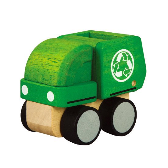 Деревянная игрушка Мини-мусоровоз, TM Plan Toys