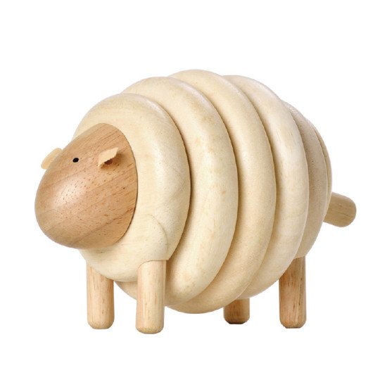 Деревянная игрушка конструктор Овца из колец, TM Plan Toys