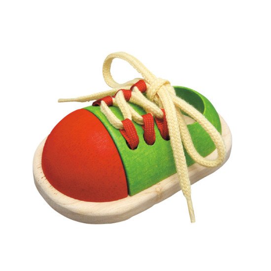 Деревянная игрушка шнуровка Башмачек, TM Plan Toys