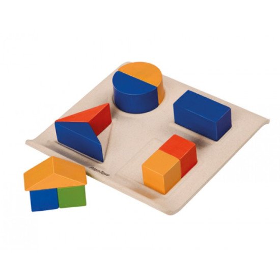 Деревянная игрушка Забавные геометрические формы, TM Plan Toys