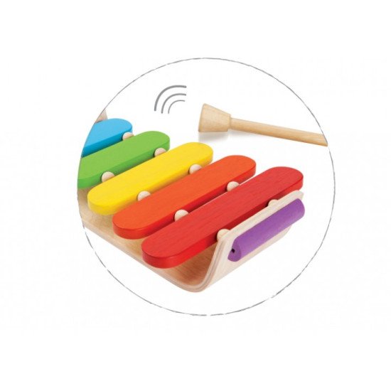 Деревянная музыкальная игрушка Овальный ксилофон,TM Plan Toys