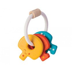 Деревянная игрушка Погремушка ключи, ТМ PLAN TOYS