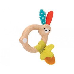 Деревянная игрушка Погремушка зайчик, ТМ PLAN TOYS