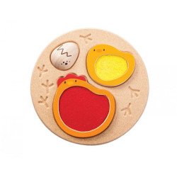 Деревянная игрушка Пазл курочка,TM Plan Toys