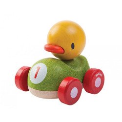 Деревянная игрушка Утёнок-гонщик,TM Plan Toys