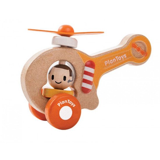 Деревянная игрушка Вертолёт, TM Plan Toys