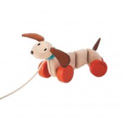 Деревянная игрушка-каталка Счастливый Щенок,TM Plan Toys