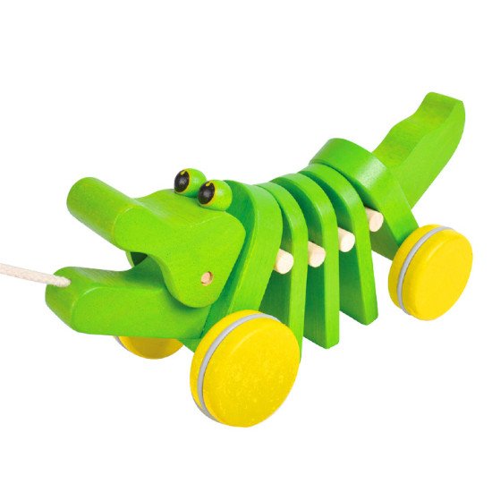 Деревянная игрушка-каталка Танцующий крокодил,TM Plan Toys