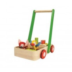 Деревянная игрушка Тележка-каталка с птицами,TM Plan Toys