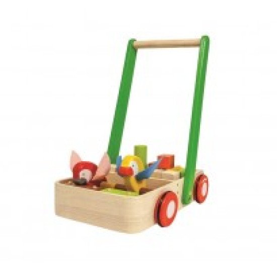 Деревянная игрушка Тележка-каталка с птицами,TM Plan Toys