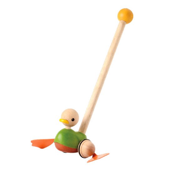 Деревянная игрушка Каталка-уточка,TM Plan Toys