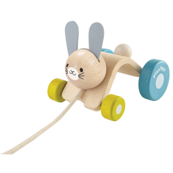 Деревянная игрушка-каталка Прыгающий кролик,TM Plan Toys