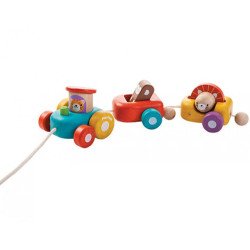 Деревянная игрушка-каталка Счастливый паровозик,TM Plan Toys